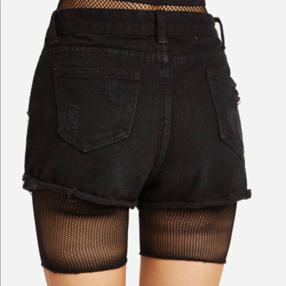 Fishnet Legging Shorts